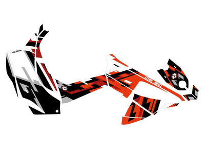 KIT GRAPHIQUE POUR VTT CAN-AM DS 90 LANE ROUGE