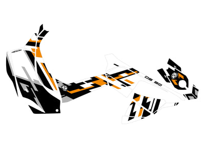 KIT GRAPHIQUE POUR CAN-AM DS 90 ATV LANE BLANC