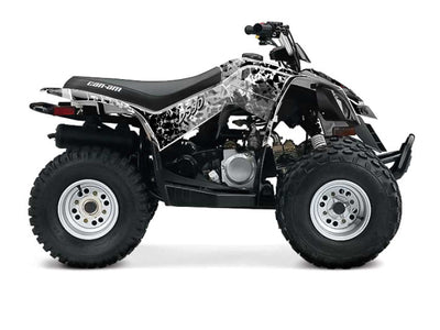 White leaf-style graphic set for Can-Am DS 90