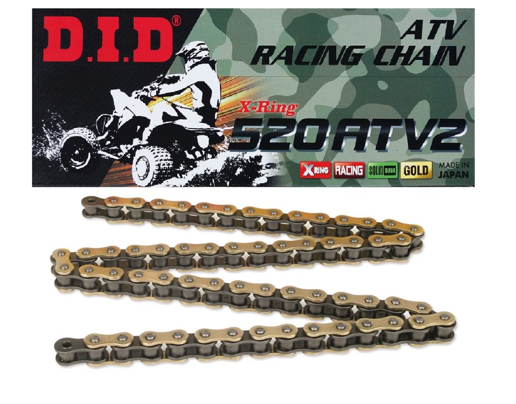 DID 520ATV2G&B X-RING REINFORCED GOLD ATV CHAIN 520ATV298FB