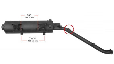 Exhaust system Kawasaki KVF brute force 650 750 06-13