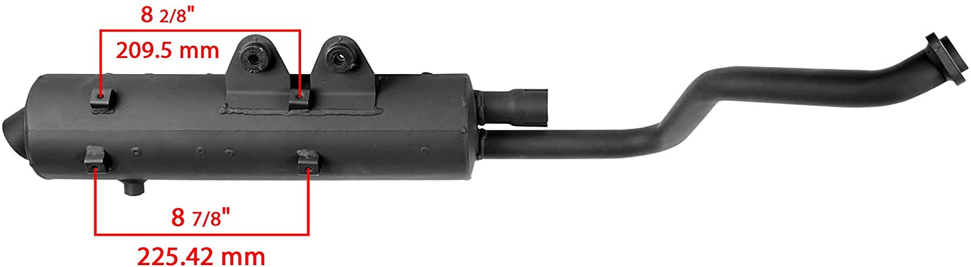 Exhaust system Kawasaki Praire KVF 650 700 02-13