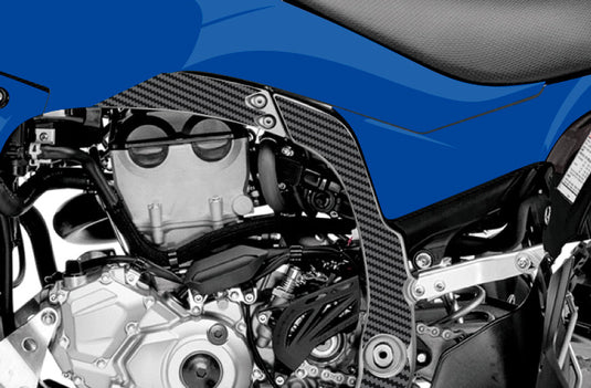 Rahmenschutz-Carbon-Aufkleber für Yamaha 450 YFZ-R 2014–2019