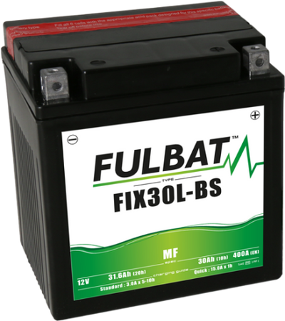 FULBAT BATTERY 12V/30AH FIX30L-BS (YTX30L-BS) 