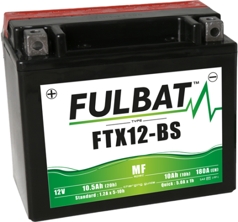 Load image into Gallery viewer, FULBAT ATV BATTERY 12V/10AH FTX12-BS (YTX12-BS) 
