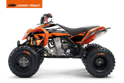 KTM 450-525 SX ATV RIFT GRAFIK-KIT ORANGE SCHWARZ