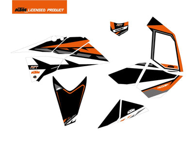 KIT DECO QUAD RIFT KTM 450-525 SX NOIR ORANGE