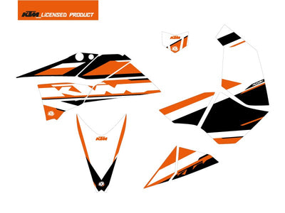 KTM 450-525 SX ATV BREAKOUT GRAFIK-KIT ORANGE WEIß