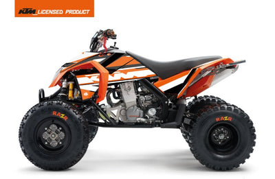 KTM 450-525 SX ATV BREAKOUT GRAFIK-KIT ORANGE WEIß