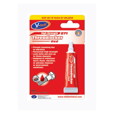 Vtech Threadlocker Red - High Strength 871