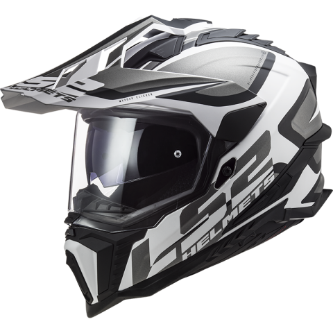 LS2 MX701 EXPLORER ALTER MATT BLACK WHITE 407012102