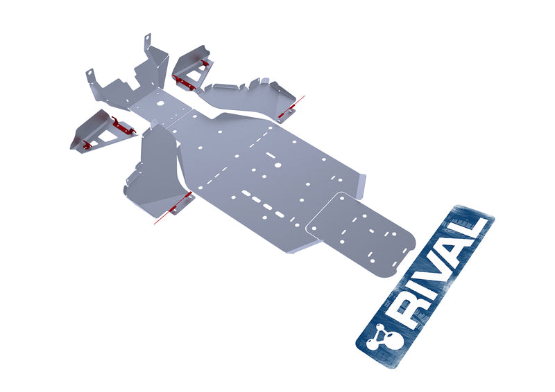 RIVAL Complete skid plate - Aluminium 4mm Can-Am Commander 800 1000 2444.7204.2