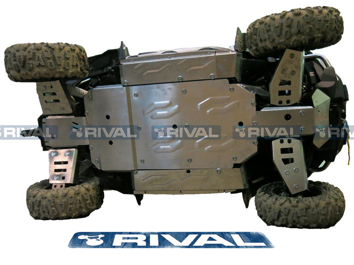 RIVAL Complete skid plate kit - Aluminium CF Moto Zforce 800/1000 2444.6829.1