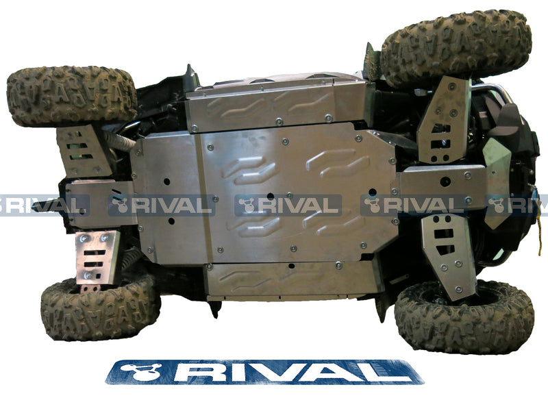 Laden Sie das Bild in Galerie -Viewer, RIVAL Complete skid plate kit - Aluminium CF Moto Zforce 800/1000 2444.6829.1
