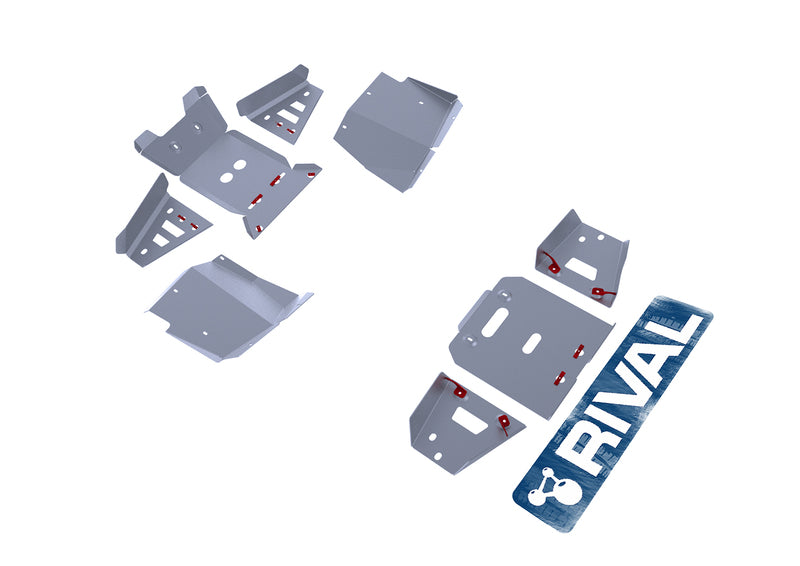 Load image into Gallery viewer, RIVAL Complete skid plate kit - Aluminium Yamaha YXM700 Viking 2444.7112.2
