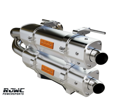 RJWC EXHAUST SYSTEM SEGWAY Villain SX10 Dual APX Slipon 10180103