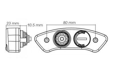 KOSO NORTH AMERICA DB EX-02 MULTIFUNCTION SPEEDOMETER BA048001