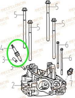 IGNITION SPARK PLUG LONCIN XWOLF 550 270960103-0001