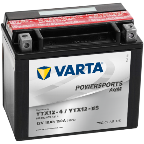 VARTA 12V/10AH-MOTO LF (YTX12-4/YTX12-BS) – ALL ACCESS 400 (TOMAHAWK, WARRIOR, MAX)